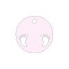 FFTAG0060 Tag t.do d.4,5 piedini traf. ROSA (conf.240pz)