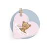 FFTAG0065 Tag dpp cuore 6,5x3 orsetto ROSA (conf.240pz)