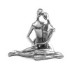 OR 2060 Statua coppia seduta 28,5x26x15,5h poliresina silver