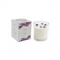 FR 1548 Vaso vtr picc d7x7,5h con cand+pietre AMETISTA (lavanda)